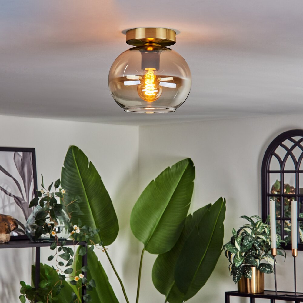 Apedo Plafoniera - Vetro Ottone, 1-Luce