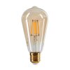 E27 set di 2 LED 6 Watt 2200 Kelvin 650 Lumen Ambrato, Ottone, 1-Luce