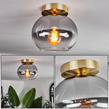Apedo Plafoniera - Vetro Ottone, 1-Luce