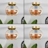 Apedo Plafoniera - Vetro Ottone, 1-Luce