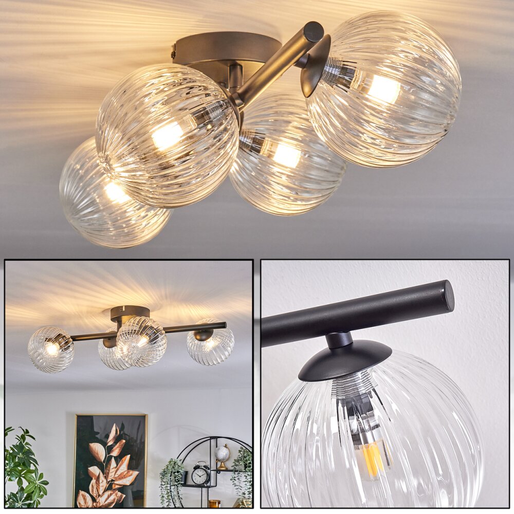 Chehalis Plafoniera - Vetro Chiaro, 4-Luci main product photo