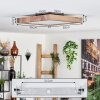 Bealeton Plafoniera LED Marrone, Aspetto del legno, 1-Luce