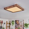 Bealeton Plafoniera LED Marrone, Aspetto del legno, 1-Luce