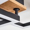 Bealo Plafoniera LED Marrone, Aspetto del legno, 1-Luce