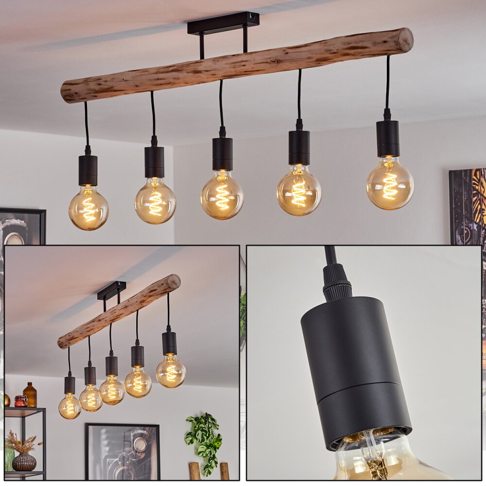 Soungou Plafoniera Écru, Nero, 5-Luci main product photo
