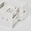 Tamarin Applique da esterno LED Bianco, 1-Luce