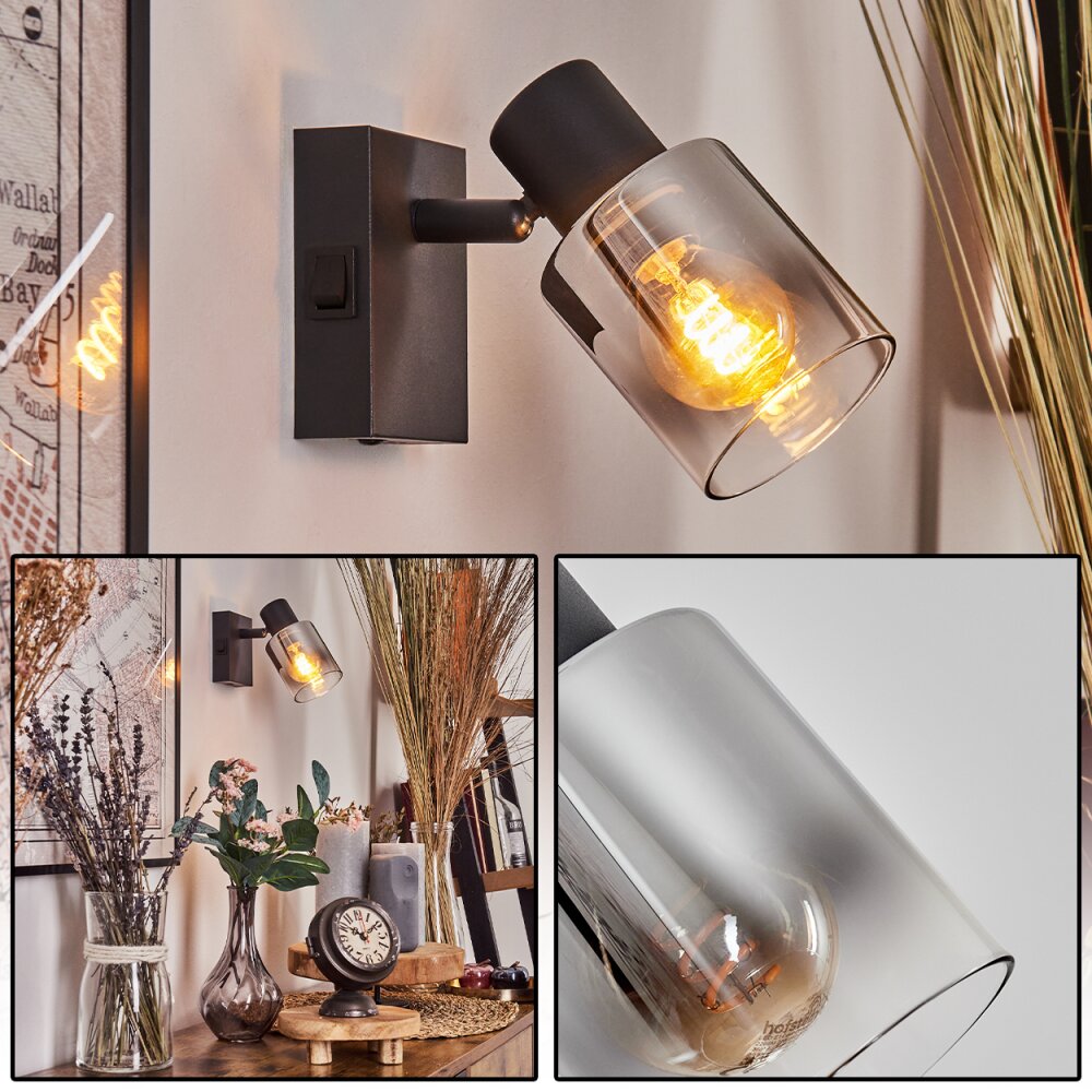 Leteque Applique Nero, 1-Luce main product photo