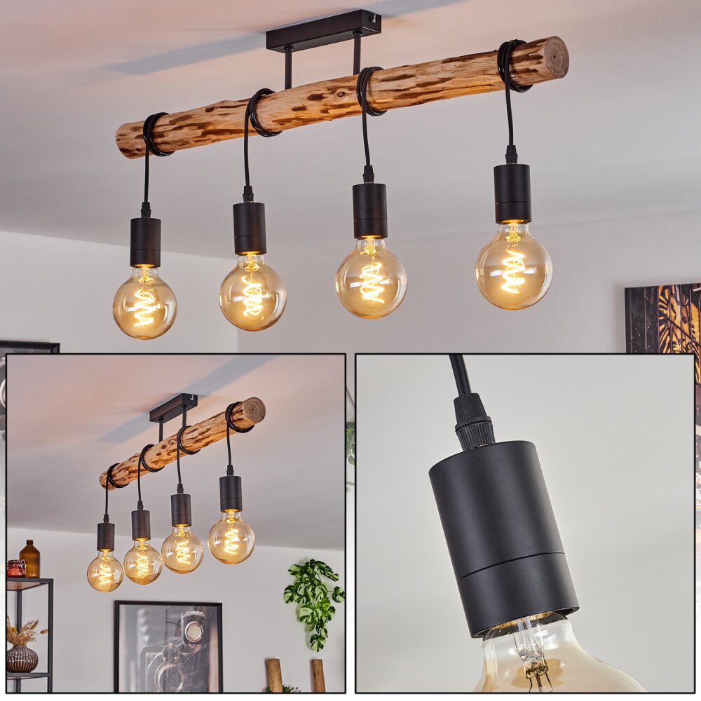 Soungou Plafoniera Écru, Nero, 4-Luci main product photo