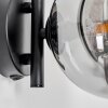 Chehalis Applique - Vetro Chiaro, Grigio fumo, 1-Luce