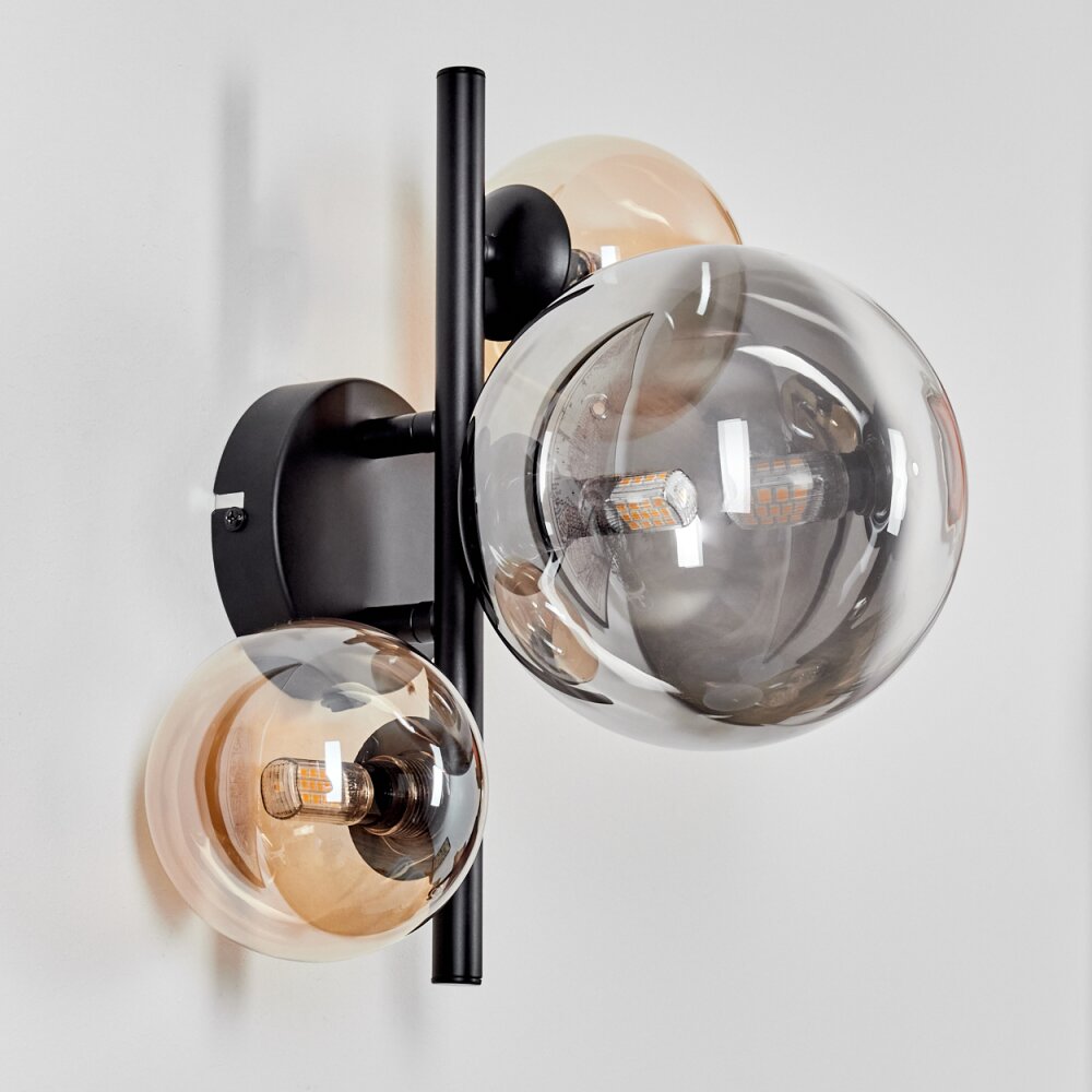 Chehalis Applique - Vetro Ambrato, Grigio fumo, 3-Luci