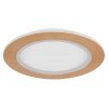 Globo CLAY Plafoniera LED Aspetto del legno, Bianco, 1-Luce