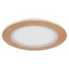 Globo CLAY Plafoniera LED Aspetto del legno, Bianco, 1-Luce