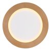 Globo CLAY Plafoniera LED Aspetto del legno, Bianco, 1-Luce