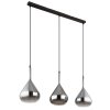 Globo GEEKY Lampadario a sospensione Nero, 3-Luci