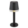 Globo SOLAR Lampada da tavolo LED Nero, Trasparente, chiaro, 1-Luce