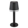 Globo SOLAR Lampada da tavolo LED Nero, Trasparente, chiaro, 1-Luce