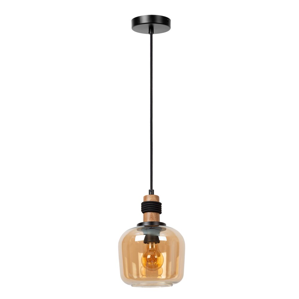 Lucide ILONA Lampada a Sospensione Nero, 1-Luce