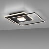 Leuchten-Direkt DOMINO Plafoniera LED Nero, 1-Luce