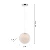 Paul-Neuhaus BOLO Lampada a Sospensione LED Argento, 1-Luce