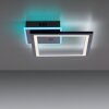 Leuchten-Direkt MUSIKA Plafoniera LED Nero, 1-Luce, Telecomando, Cambia colore