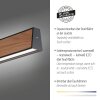 Paul-Neuhaus NANIA Lampada a Sospensione LED Aspetto del legno, Nero, 1-Luce