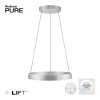 Paul-Neuhaus PURE E-CLIPSE Lampada a Sospensione LED Argento, 2-Luci, Telecomando