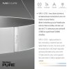 Paul-Neuhaus PURE E-CLIPSE Lampada a Sospensione LED Argento, 2-Luci, Telecomando