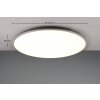 Trio YUMA Plafoniera LED Titanio, 1-Luce, Telecomando