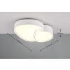 Trio RISE Plafoniera LED Bianco, 1-Luce, Telecomando