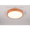 Trio ISEO Plafoniera LED Legno chiaro, 1-Luce