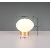 Reality EARL Lampada da tavolo LED Ottone, 1-Luce