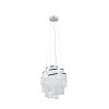Reality POMP Lampada a Sospensione LED Cromo, 1-Luce, Telecomando