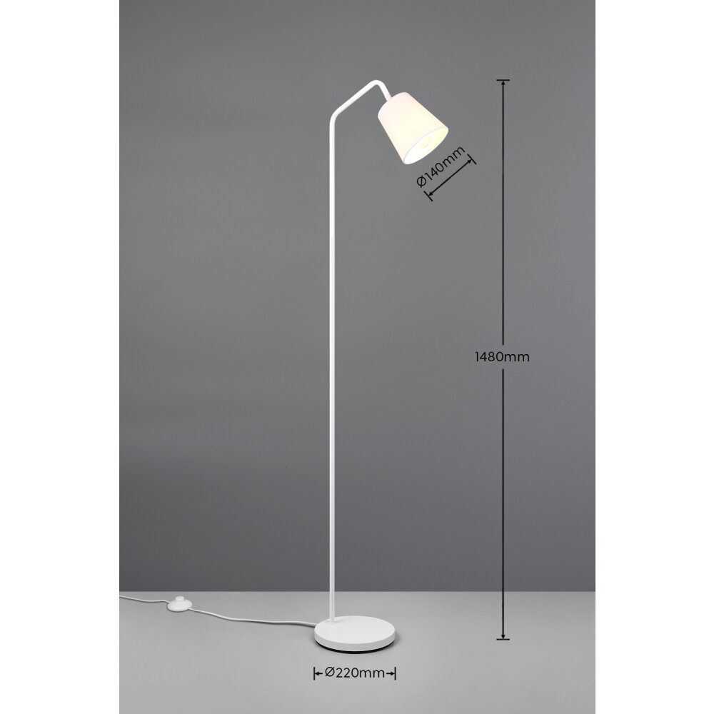 Reality BUDDY Lampada da terra Bianco, 1-Luce