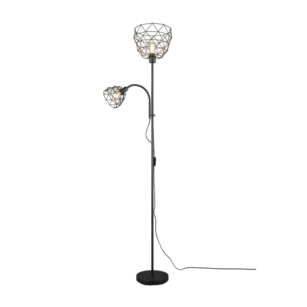 Reality HAVAL Lampada da terra Nero, 2-Luci main product photo