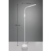 Reality TORO Lampada da terra LED Bianco, 1-Luce