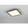 Reality BETA Plafoniera LED Nero, 1-Luce, Telecomando, Cambia colore