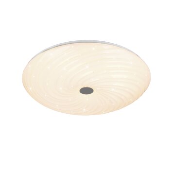 Reality GRAVITY Plafoniera LED Bianco, 1-Luce, Telecomando