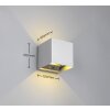 Reality TALENT Applique da esterno LED Titanio, 2-Luci, Sensori di movimento
