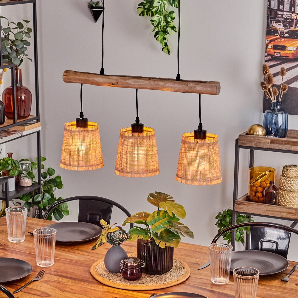 Soungou Lampada a Sospensione Écru, Nero, 3-Luci main product photo