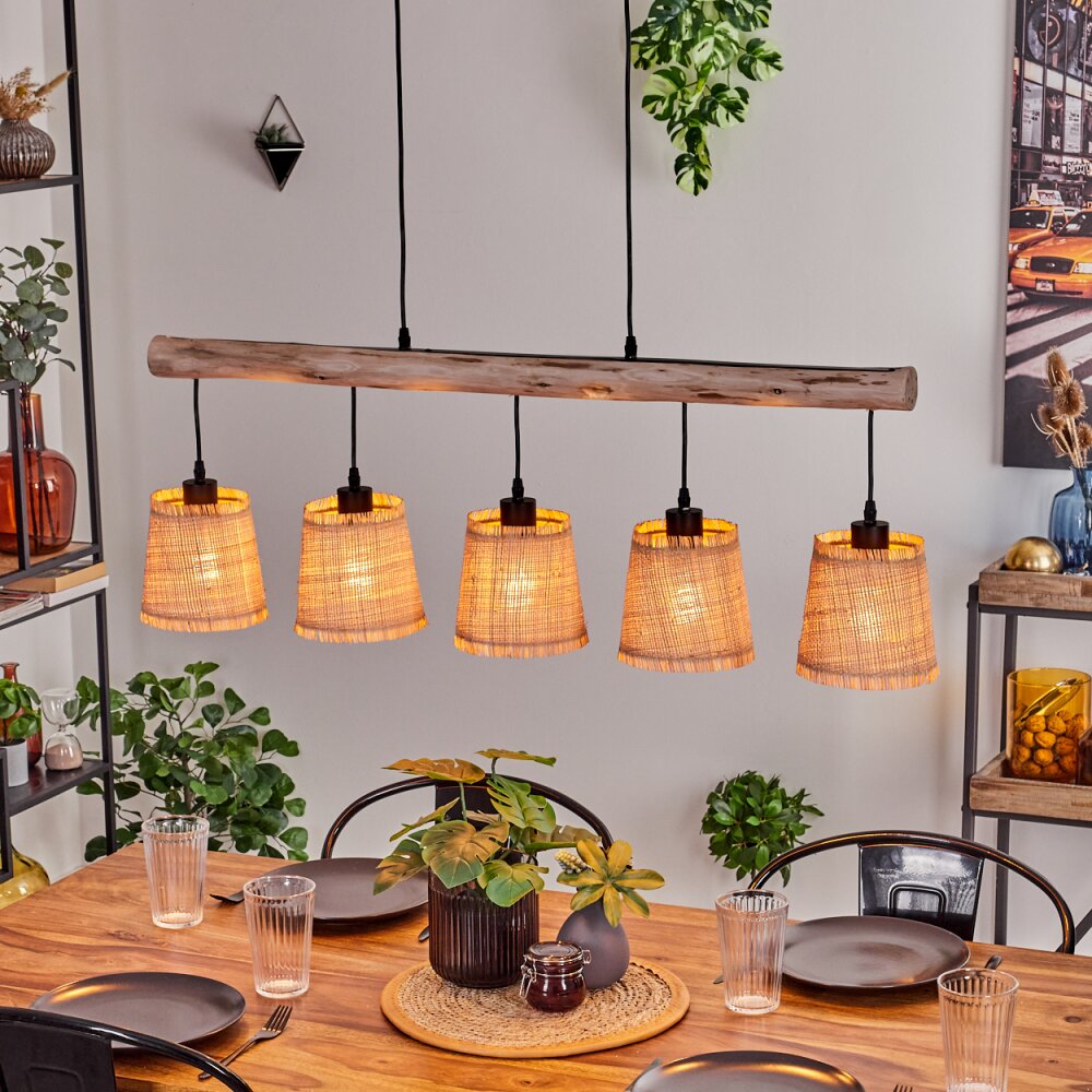 Soungou Lampada a Sospensione Écru, Nero, 5-Luci main product photo