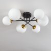 Chehalis Plafoniera - Vetro 12 cm, 15 cm Oro, Nero, 6-Luci