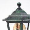 Loria Lampada con piedistallo Verde, Nero, 1-Luce