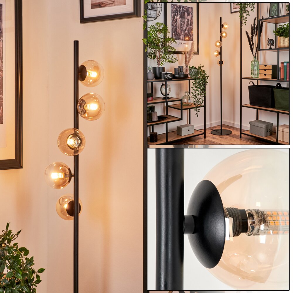 Remaisnil Lampada da terra - Vetro 10 cm Ambrato, Chiaro, 5-Luci main product photo
