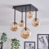 Chehalis Plafoniera - Vetro 10 cm, 12 cm, 15 cm Oro, Nero, 5-Luci