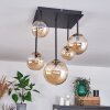Chehalis Plafoniera - Vetro 10 cm, 12 cm, 15 cm Oro, Nero, 5-Luci
