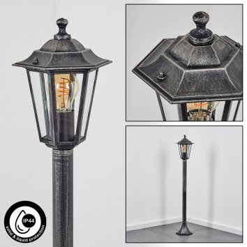 Loria Lampioncino Segnapasso Nero, Argento, 1-Luce