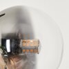 Remaisnil Lampada da terra - Vetro 10 cm, 12 cm Ambrato, Grigio fumo, 3-Luci