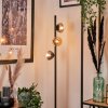 Remaisnil Lampada da terra - Vetro 10 cm Ambrato, Chiaro, Grigio fumo, 3-Luci