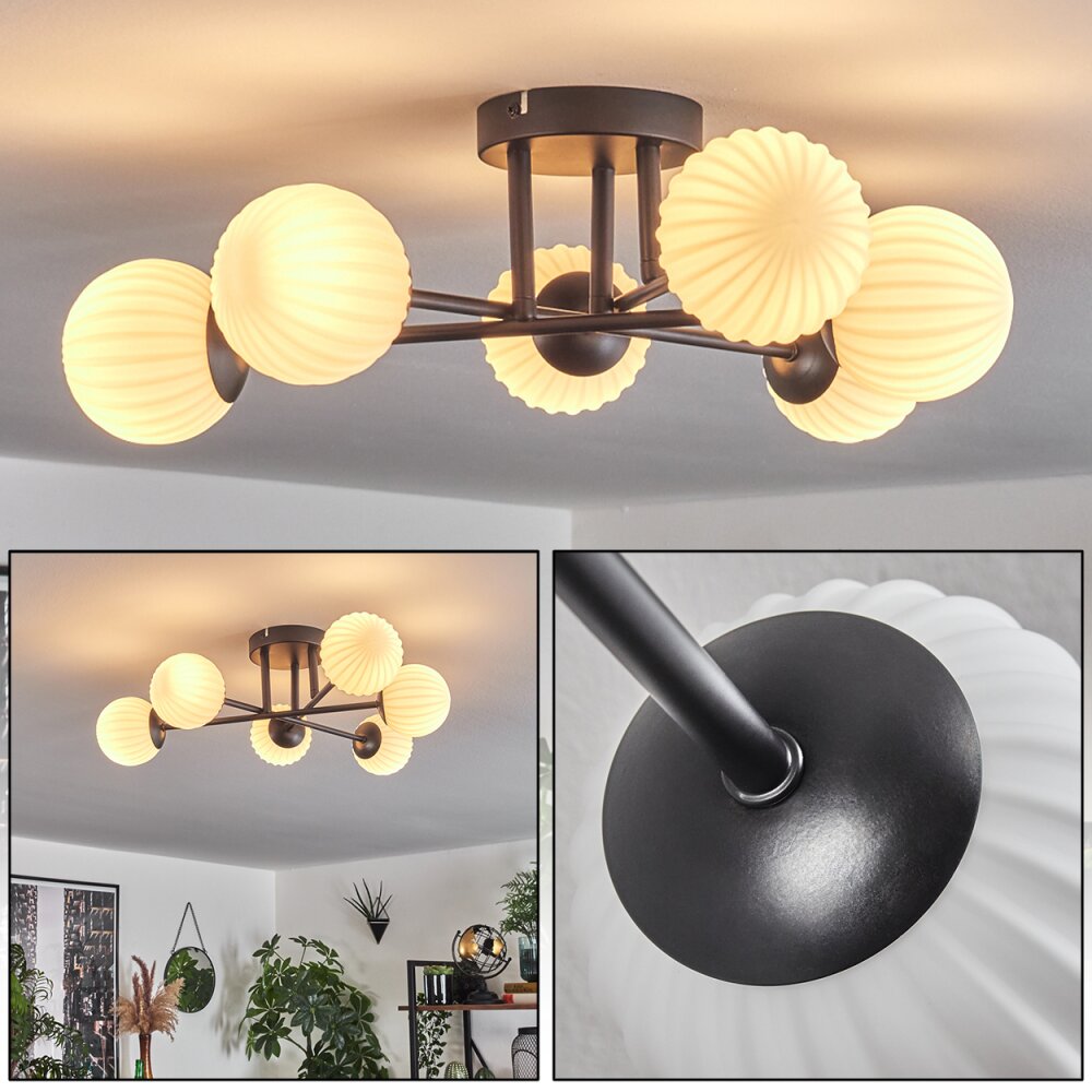 Chehalis Plafoniera - Vetro 10 cm Bianco, 6-Luci main product photo