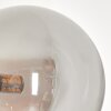 Remaisnil Lampada da terra - Vetro 15 cm Ambrato, Grigio fumo, 3-Luci